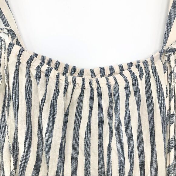 Universal Thread Blue White Striped Nautical Beach Cotton Tank Top - Picture 5 of 11